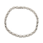 9ct White Gold Diamond 5.00ct Line Bracelet