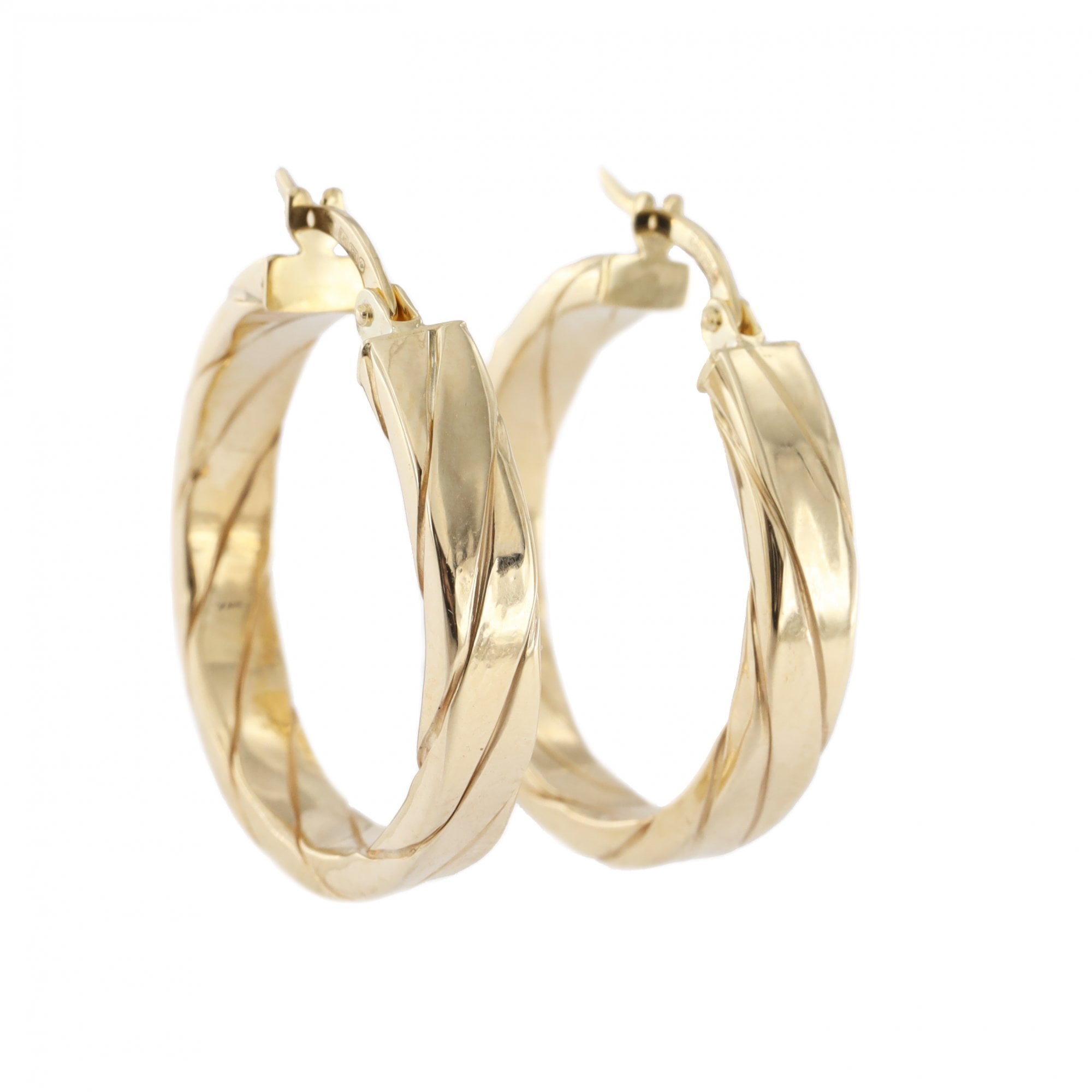 9ct Yellow Gold Hoop Earrings