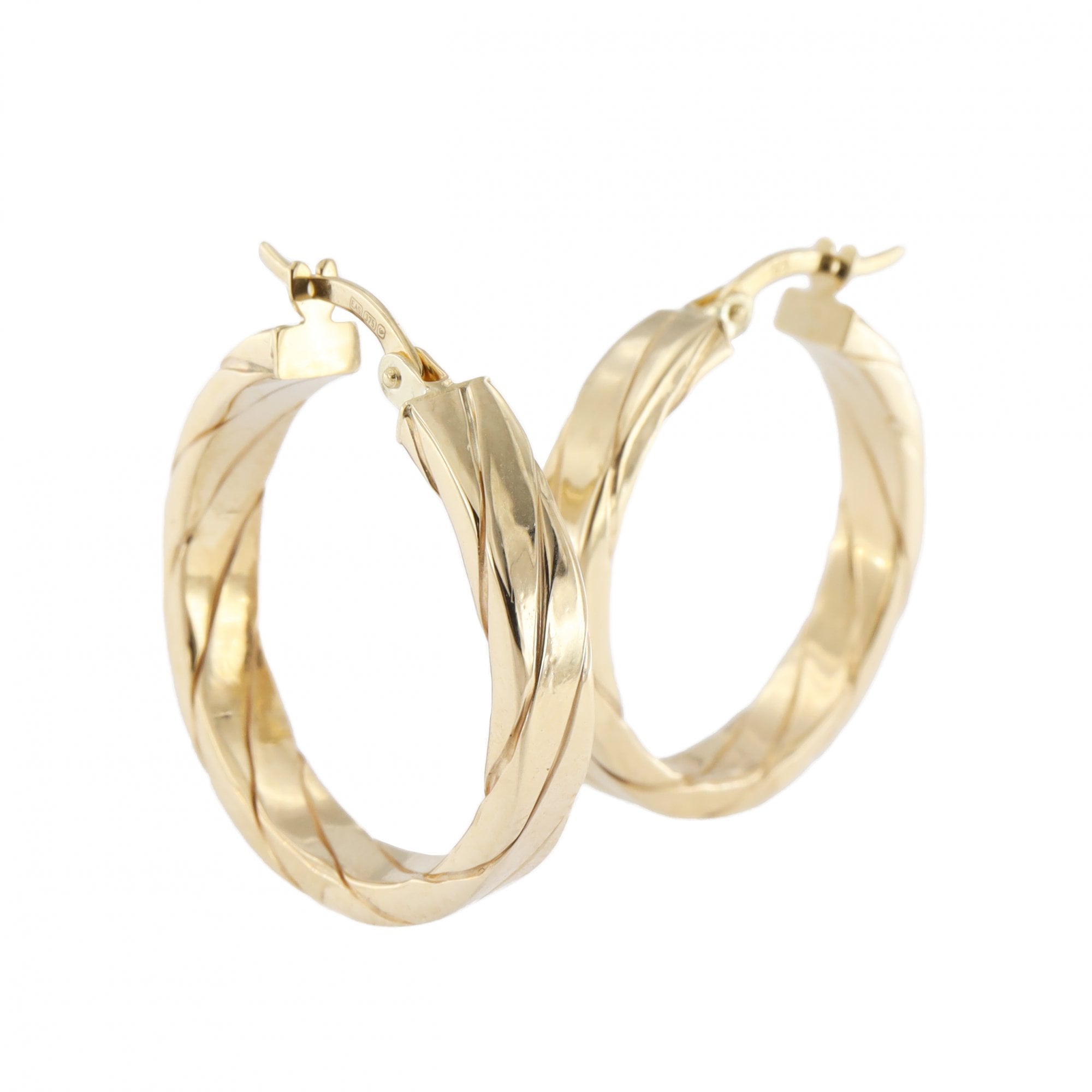 9ct Yellow Gold Hoop Earrings