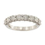 9ct White Gold Diamond 0.70ct 1/2 Eternity Ring