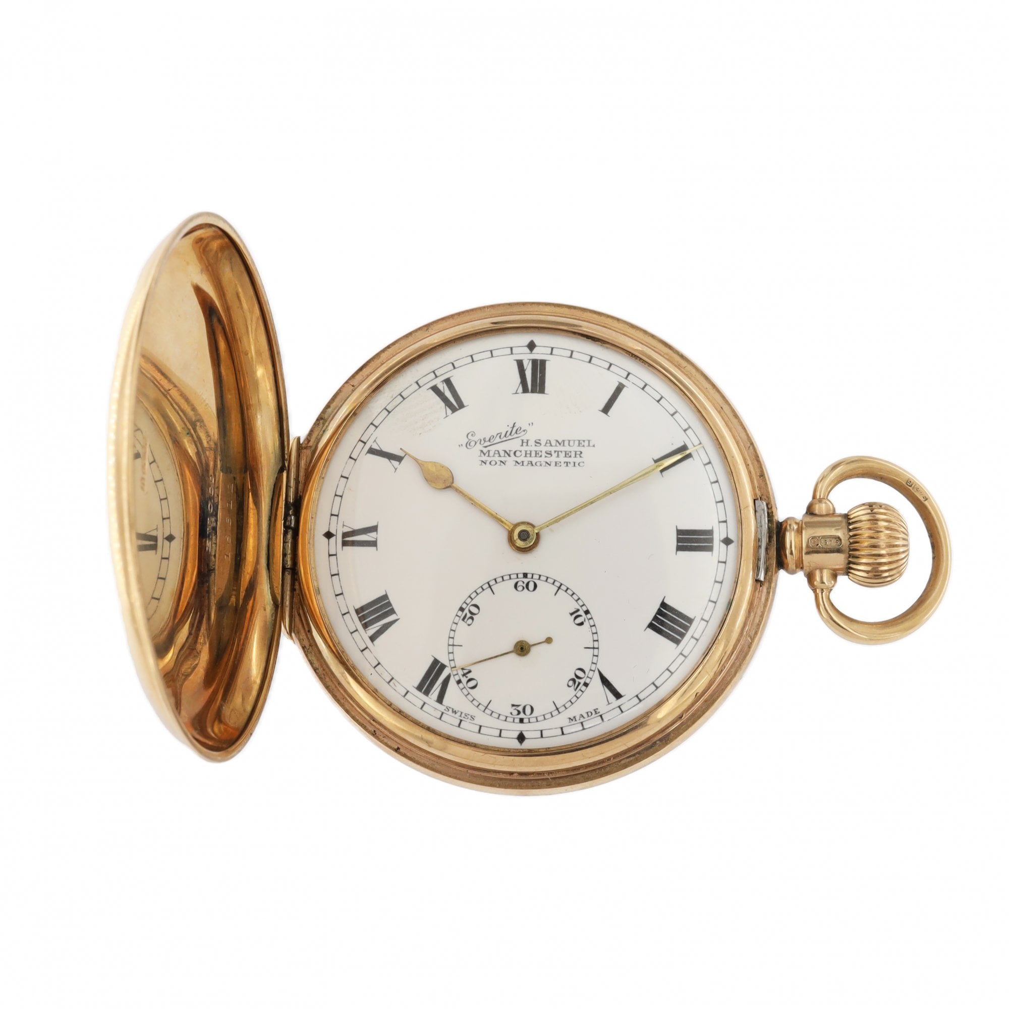9ct Yellow Gold Samuel Full/Hunter Pocket Watch