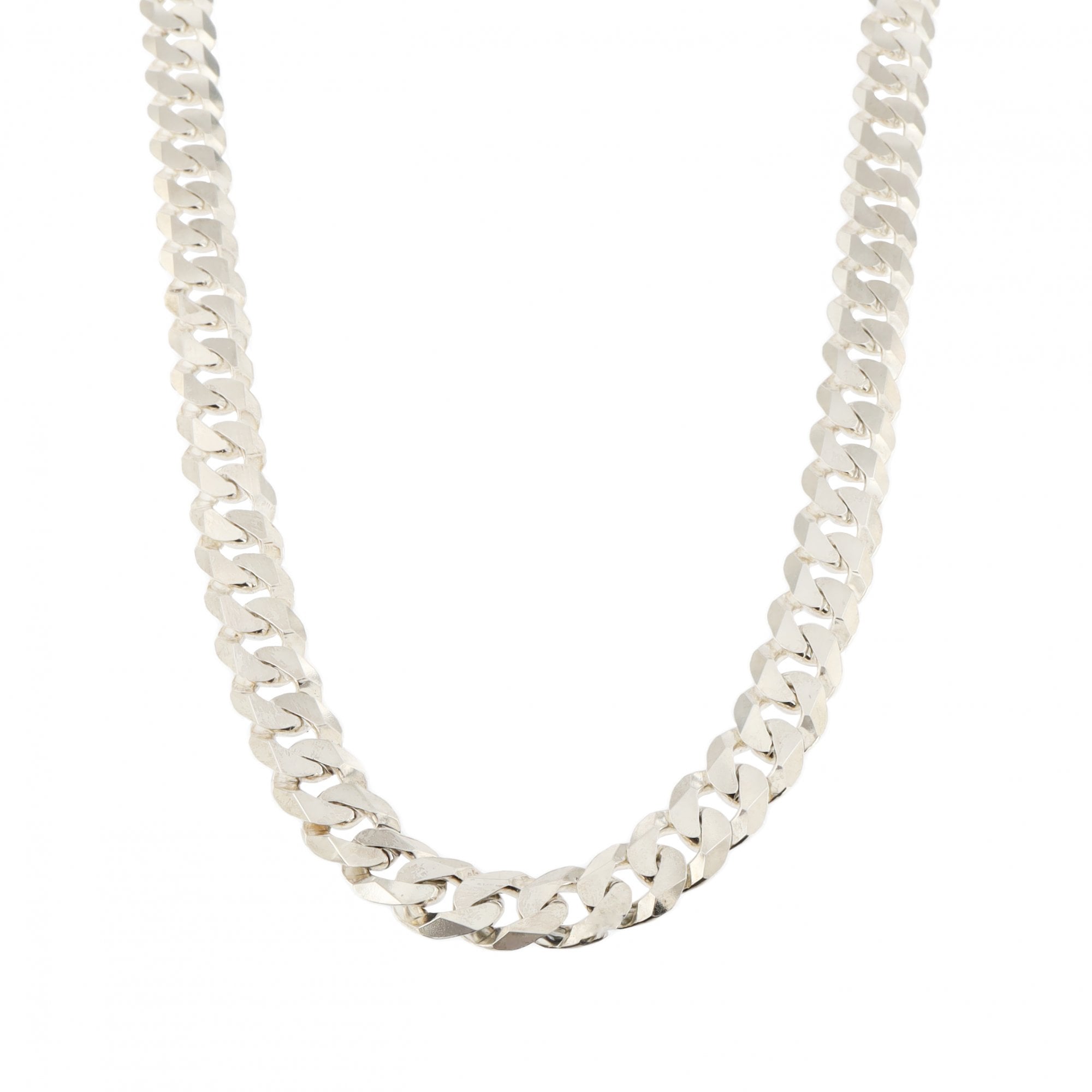 Silver Curb Chain 24"