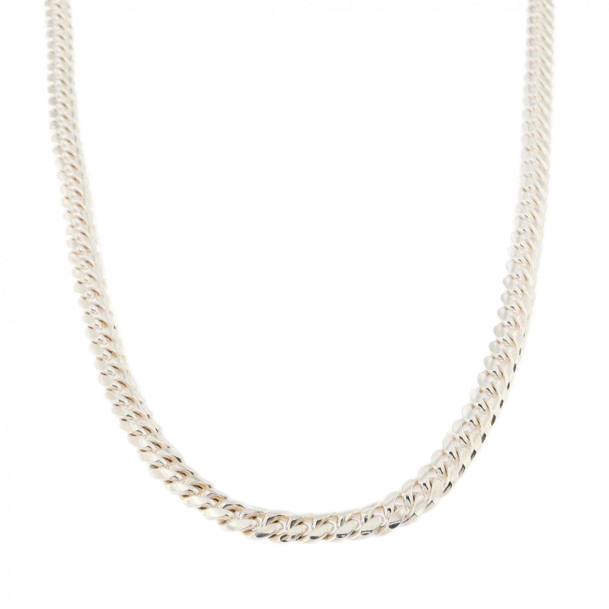 Silver Cuban Link Chain 28"
