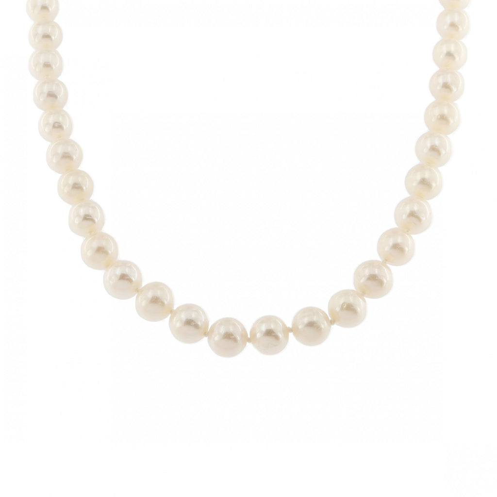 Silver Gilt Freshwater Pearl 8mm 24" Necklet
