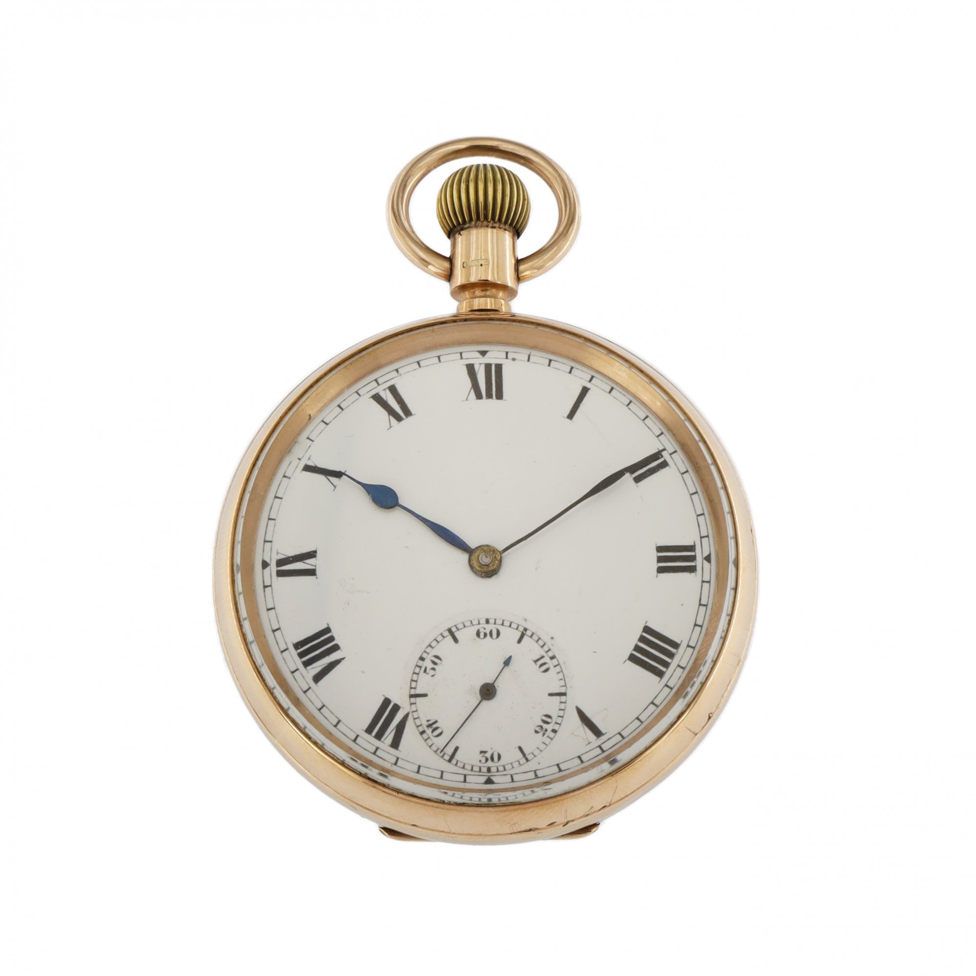 9ct Yellow Gold Open Face Hunter Pocket Watch