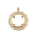 9ct Yellow Gold Full Sovereign Mount Pendant