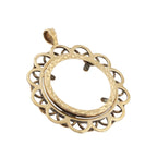 9ct Yellow Gold Full Sovereign Mount Pendant