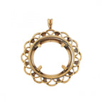 9ct Yellow Gold Full Sovereign Mount Pendant