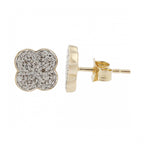 9ct Yellow Gold Diamond 0.30ct Cluster Studs