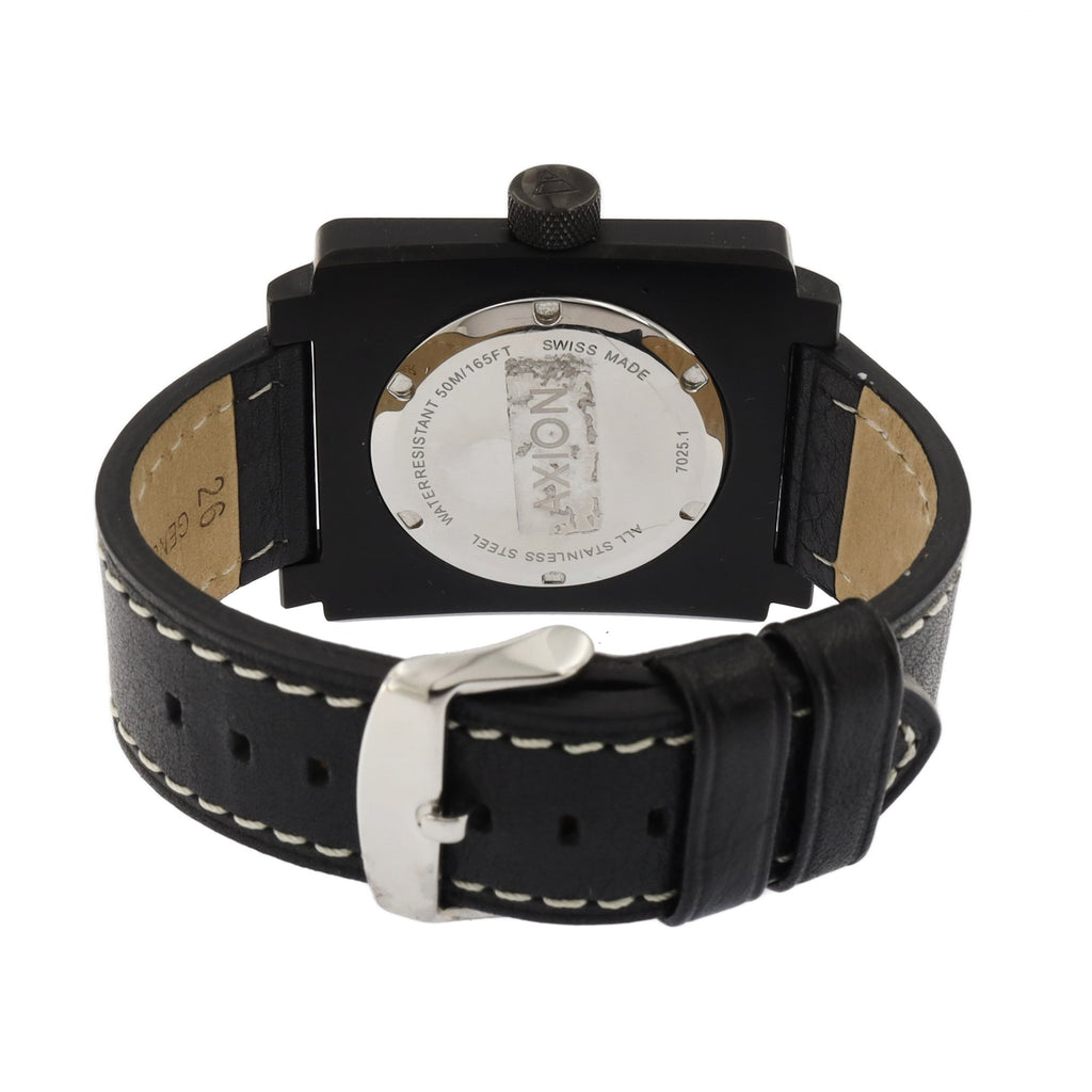 Axion Aero GMT V2 Round Black Dial Black Strap Watch