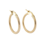 9ct Yellow Gold Gold Hoop Earrings