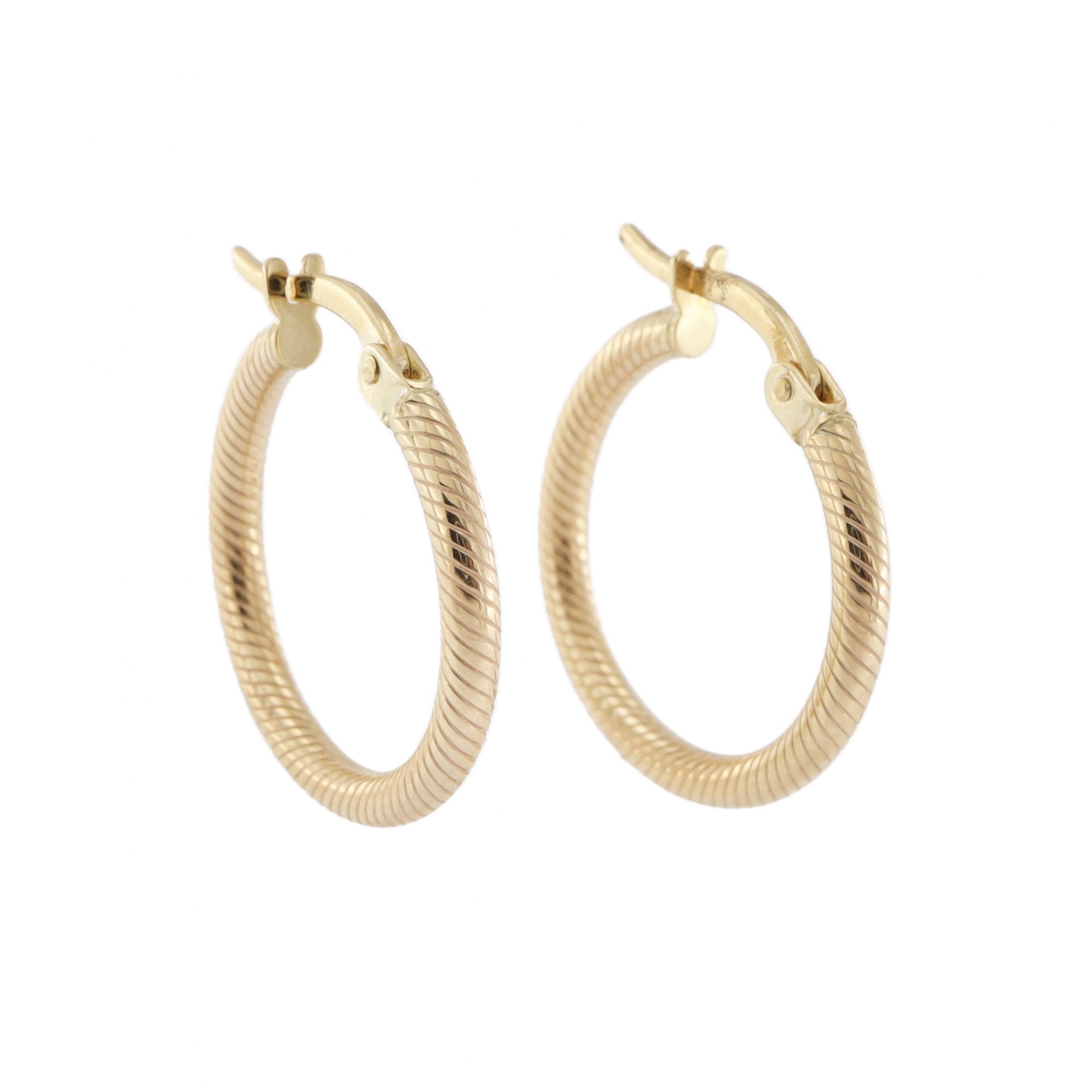 9ct Yellow Gold Gold Hoop Earrings