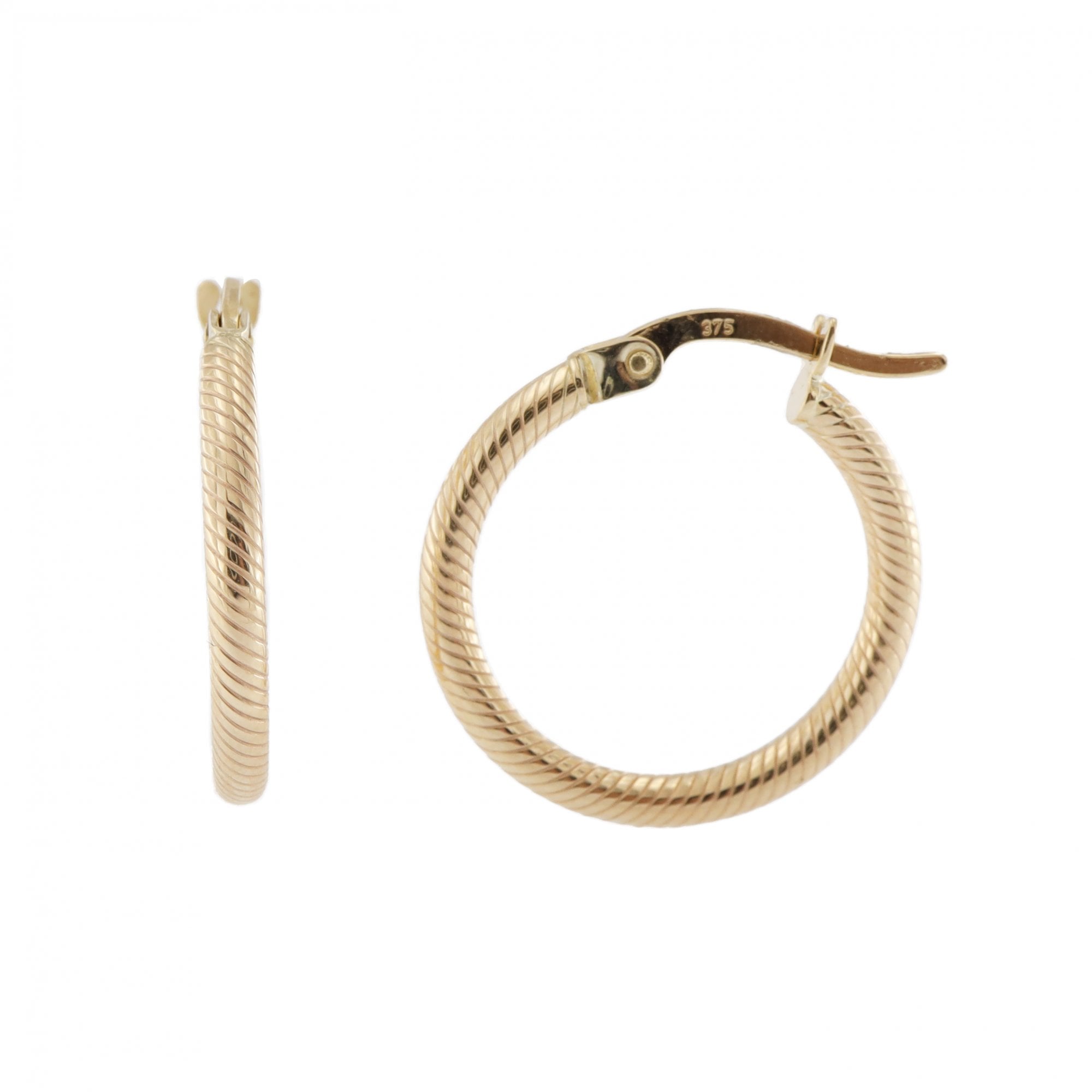 9ct Yellow Gold Gold Hoop Earrings