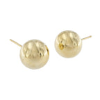 9ct Yellow Gold 10mm Ball Stud Earrings