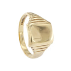 9ct Yellow Gold Gents Square Signet Ring