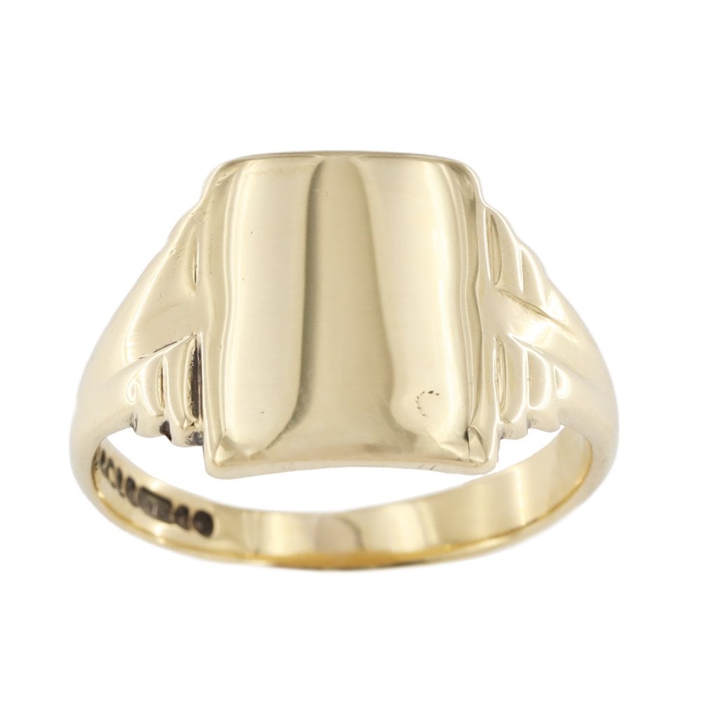9ct Yellow Gold Square Signet Ring