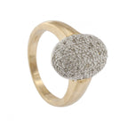 9ct Yellow Gold Diamond 0.50ct Multi Stone Cluster Ring