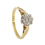 18ct Yellow Gold Diamond 01.5ct Single Stone Ring