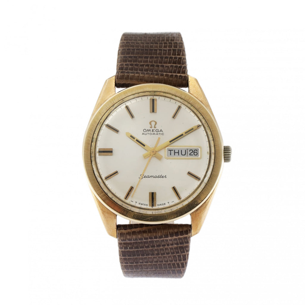 Omega 9ct Yellow Gold Seamaster Strap Watch