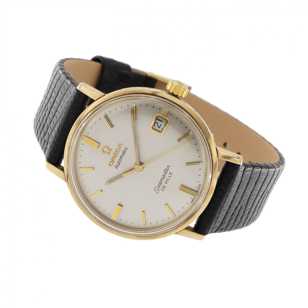 Omega Seamaster 9ct Yellow Gold Strap Watch