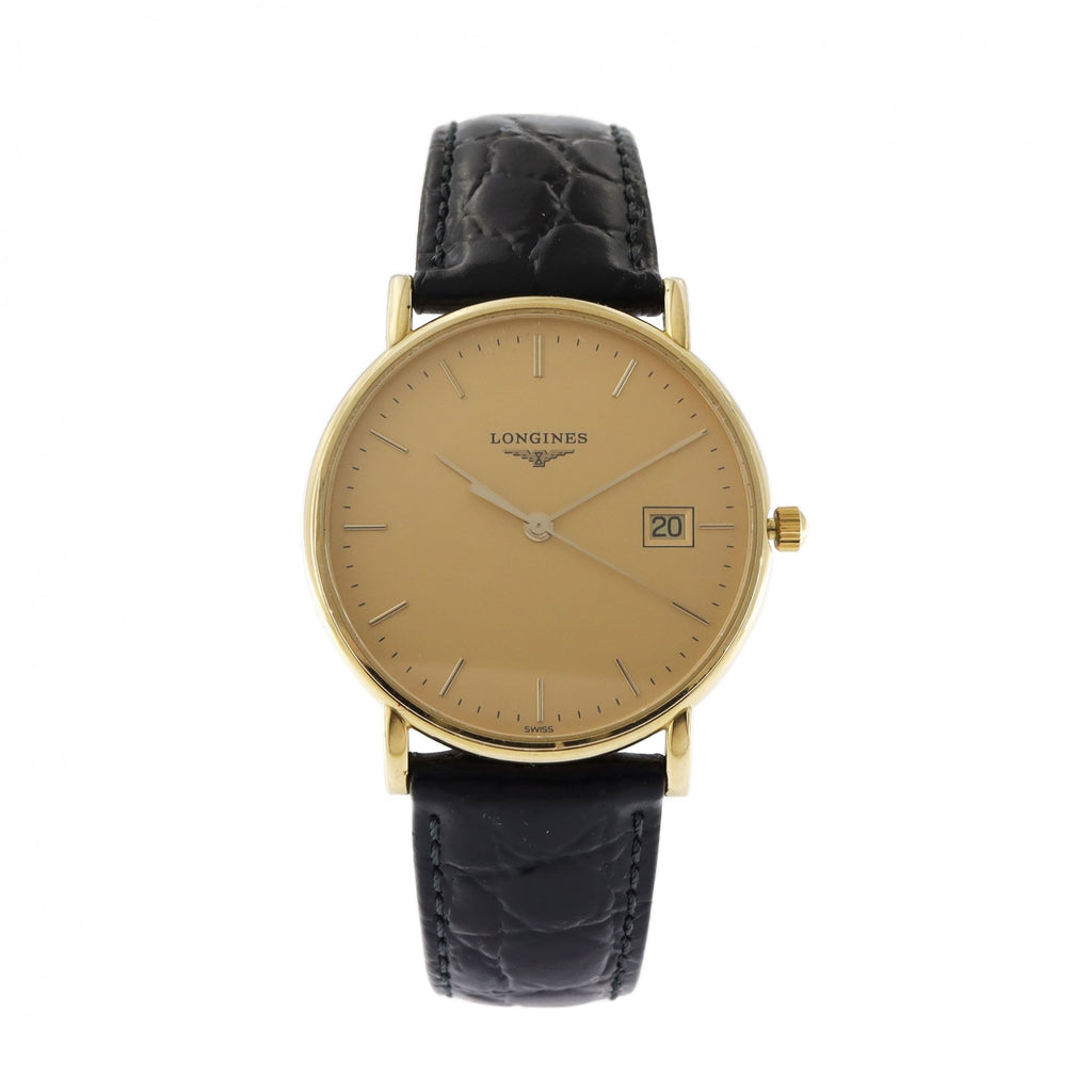Longines Gents 18ct Yellow Gold Strap Watch