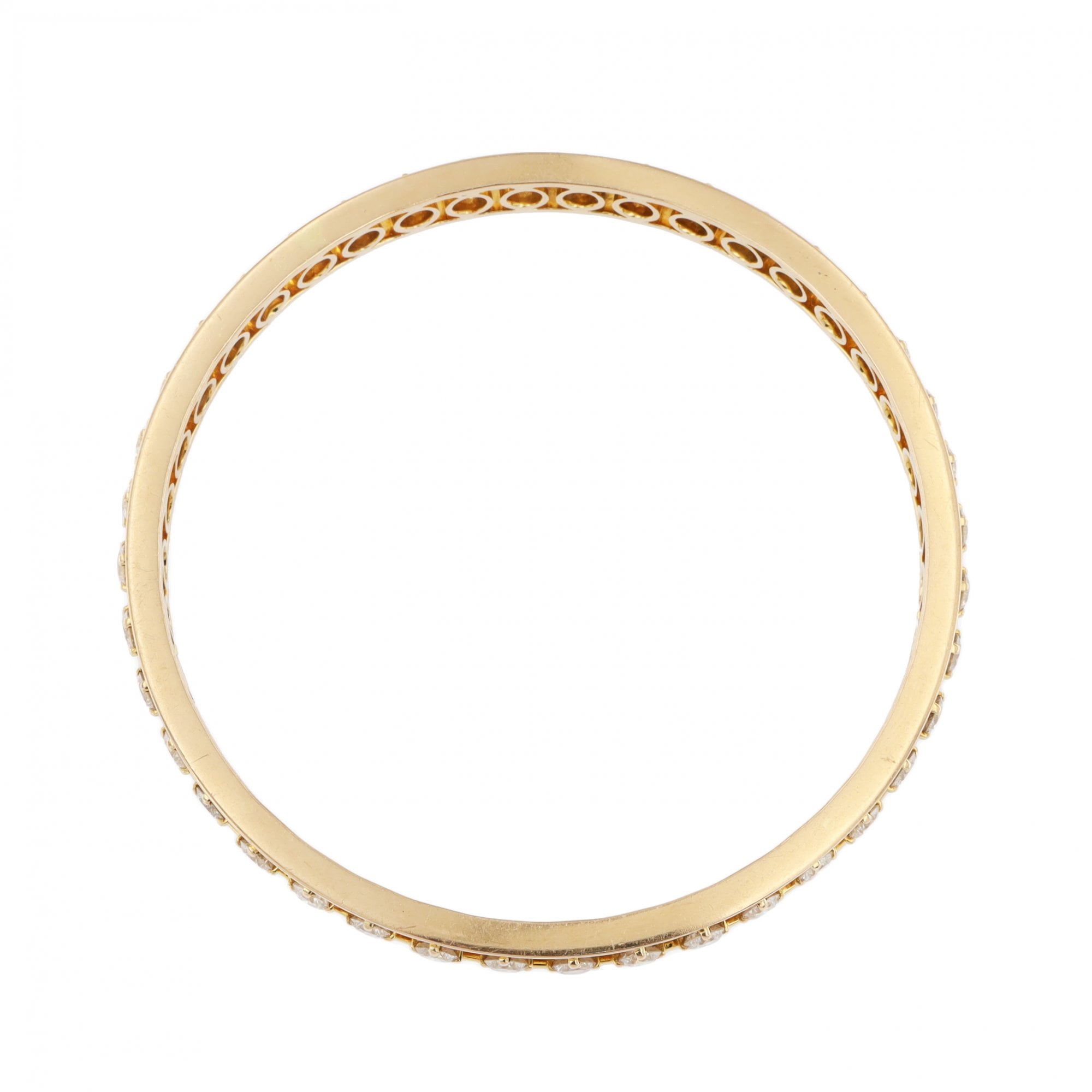 18ct Yellow Gold Diamond 5.54ct Bangle