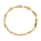 9ct Yellow Gold Twisted Woven Bangle