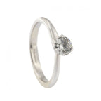 18ct White Gold Diamond 0.45ct Single Stone Ring