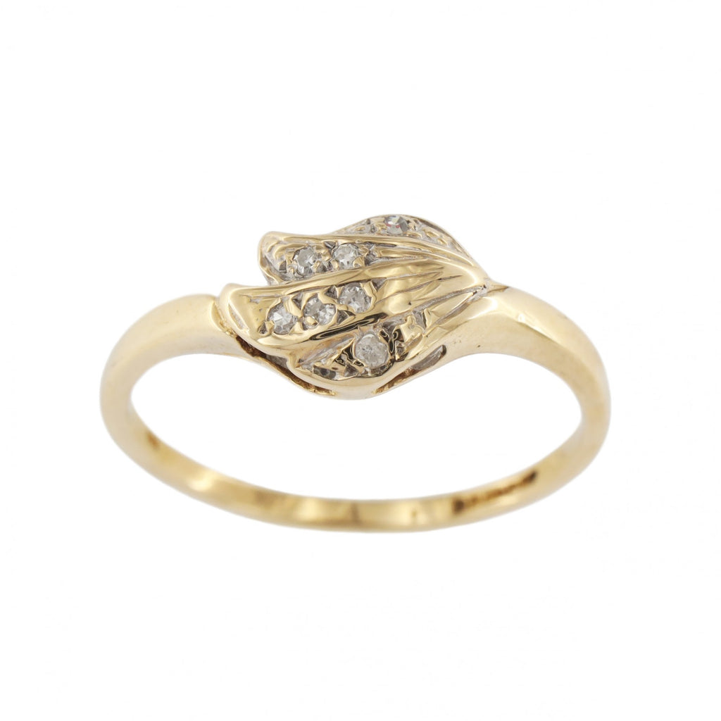 9ct Yellow Gold Diamond Fancy Ring