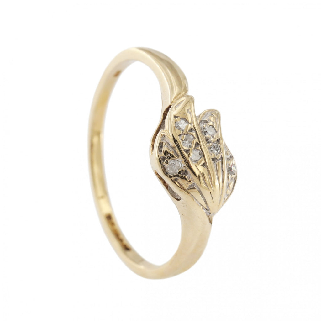 9ct Yellow Gold Diamond Fancy Ring