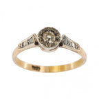 9ct Rose Gold Diamond 0.15ct Old Cut Solitaire Ring