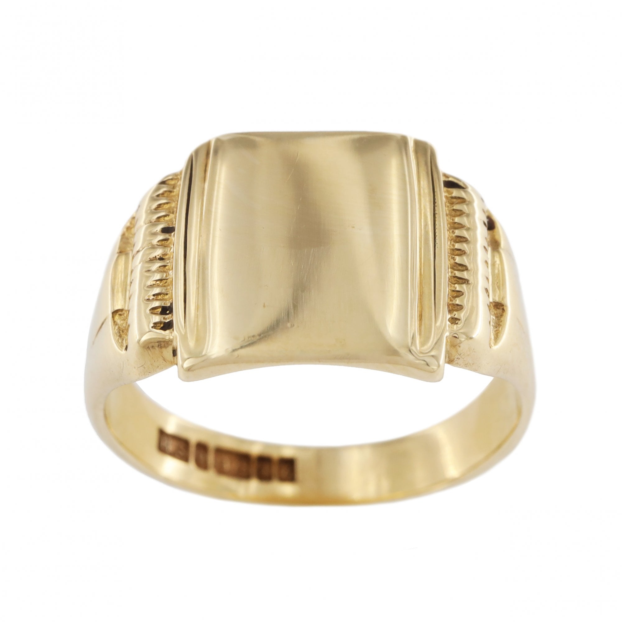 9ct Yellow Gold Signet Square Ring