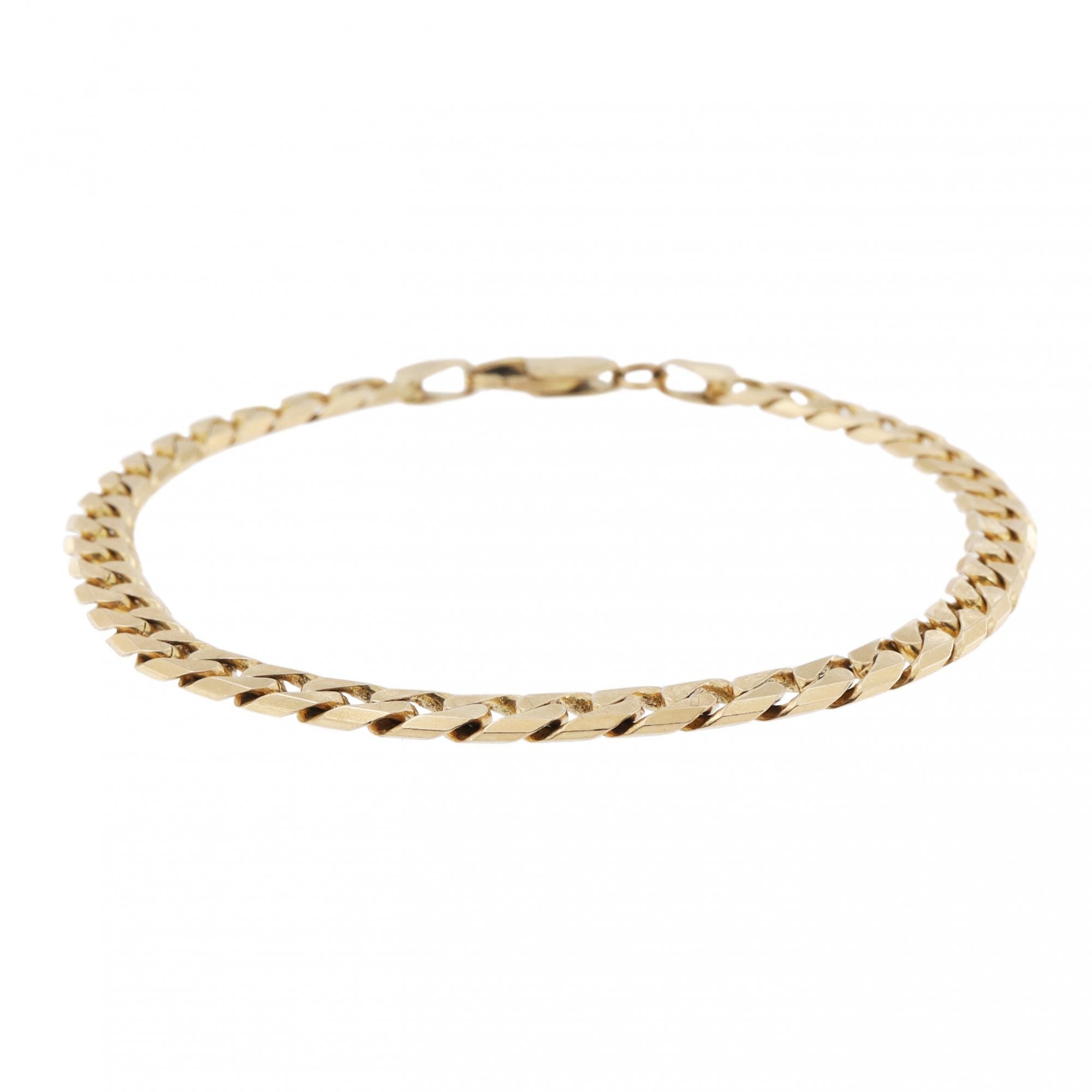 9ct Yellow Gold Curb Chain 7.5"