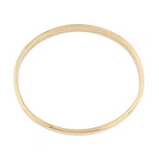 9ct Yellow Gold Oval Solid Bangle