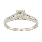 18ct White Gold Diamond 0.50ct Single Stone Ring