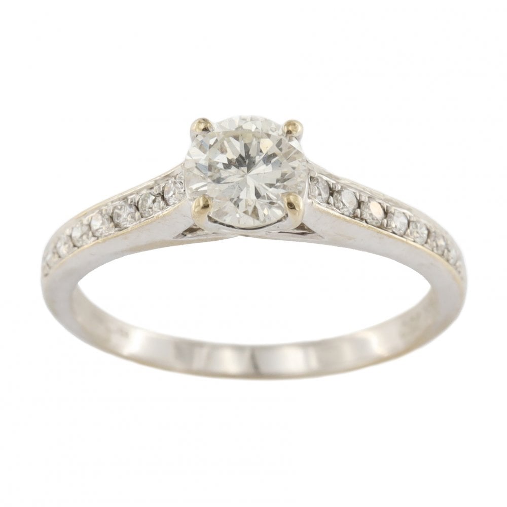 18ct White Gold Diamond 0.50ct Single Stone Ring