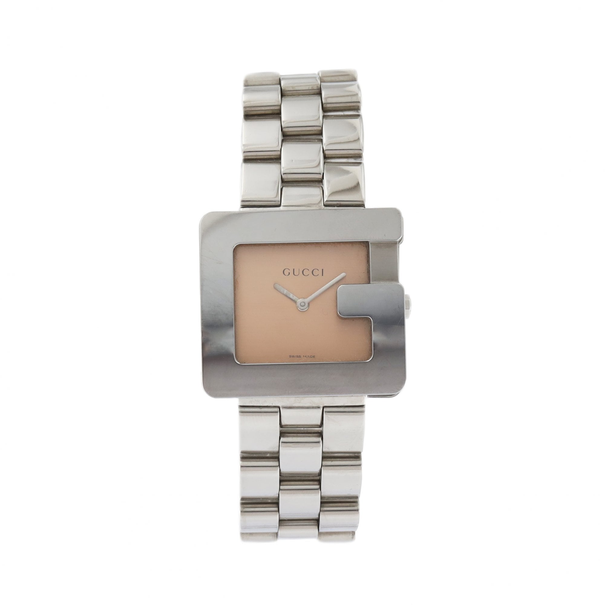 Gucci 3600m G Square Bronze Dial Bracelet Watch