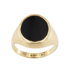 9ct Onyx Oval Signet Ring