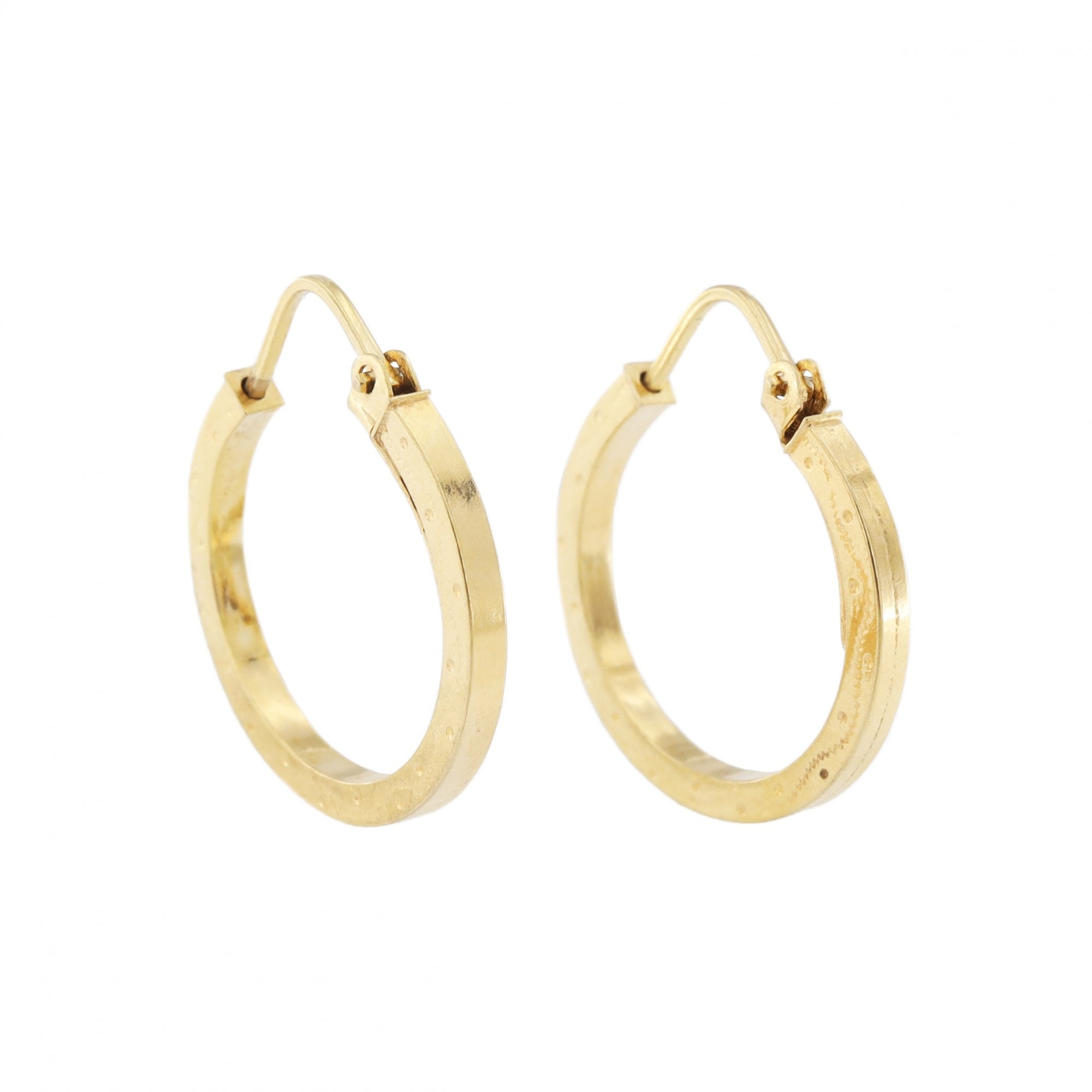 9ct Yellow Gold Hoop Earrings