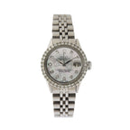 Rolex Ladies Diamond MoP Dial Diamond Bezel All Steel Bracelet