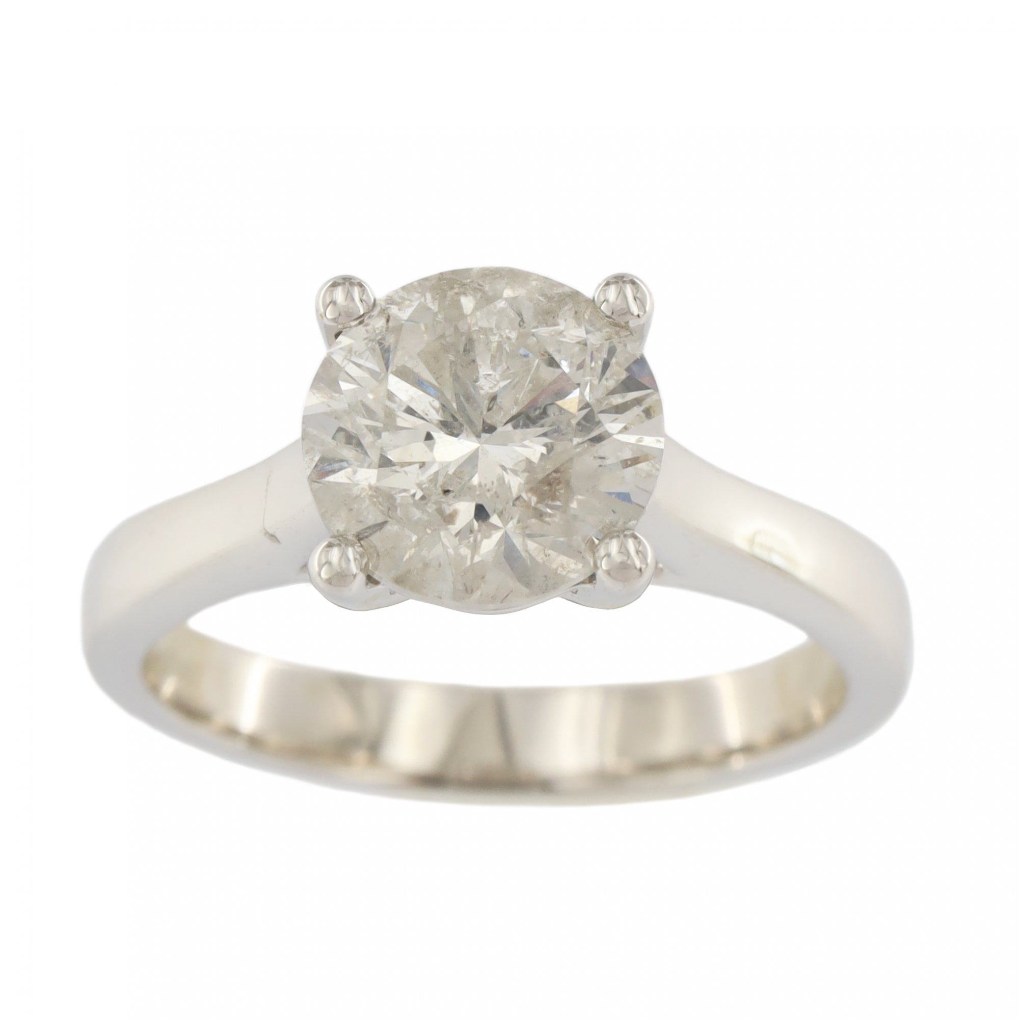 Platinum Diamond 2.02ct Single Stone Ring