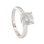 18ct White Gold Diamond 1.67ct Single Stone Ring
