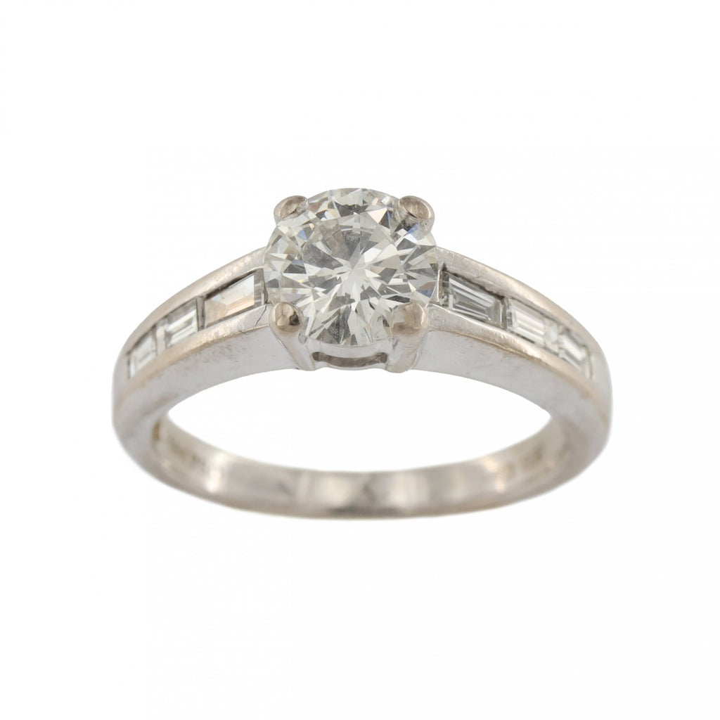 18ct White Gold Diamond 0.75ct Single Stone Ring