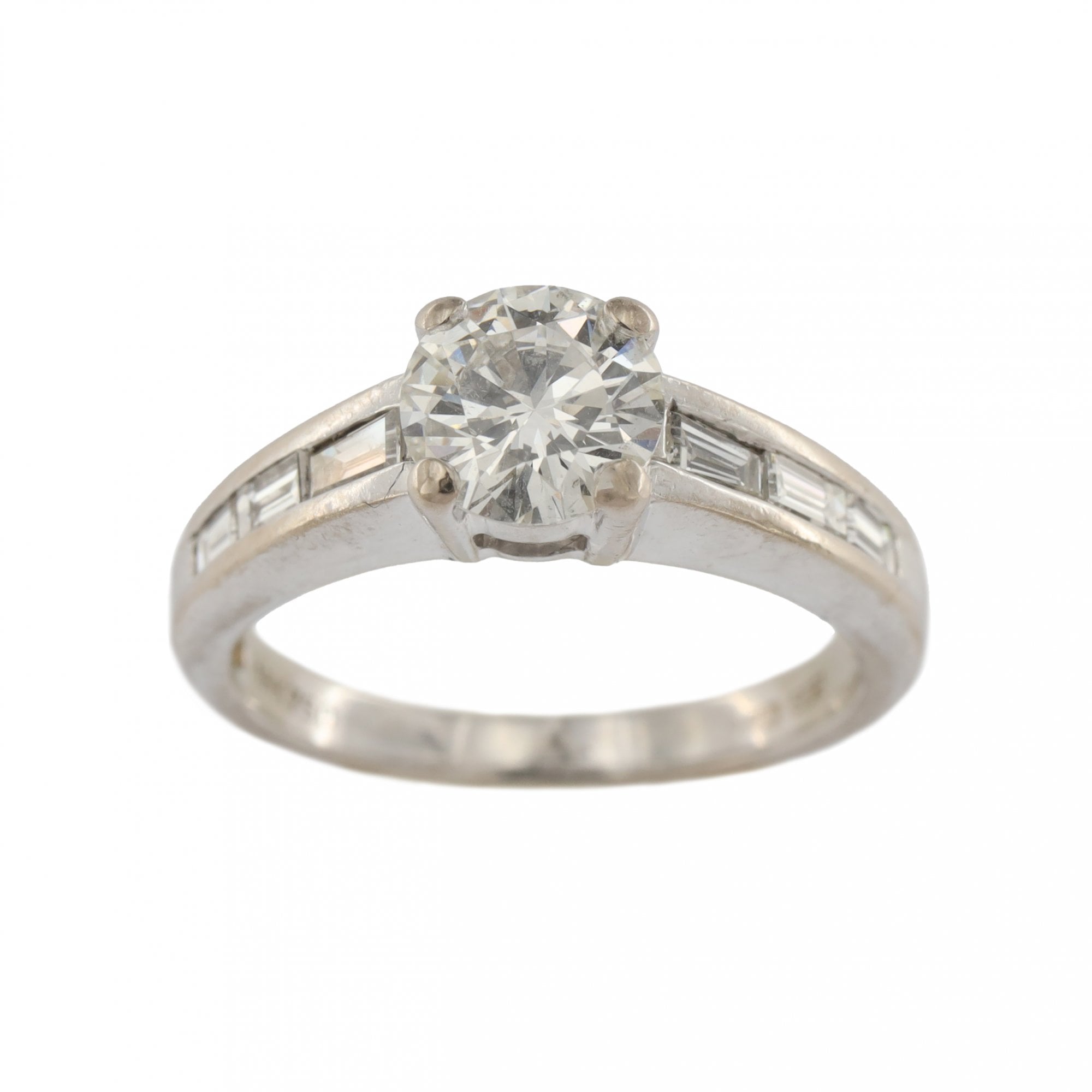 18ct White Gold Diamond 0.75ct Single Stone Ring