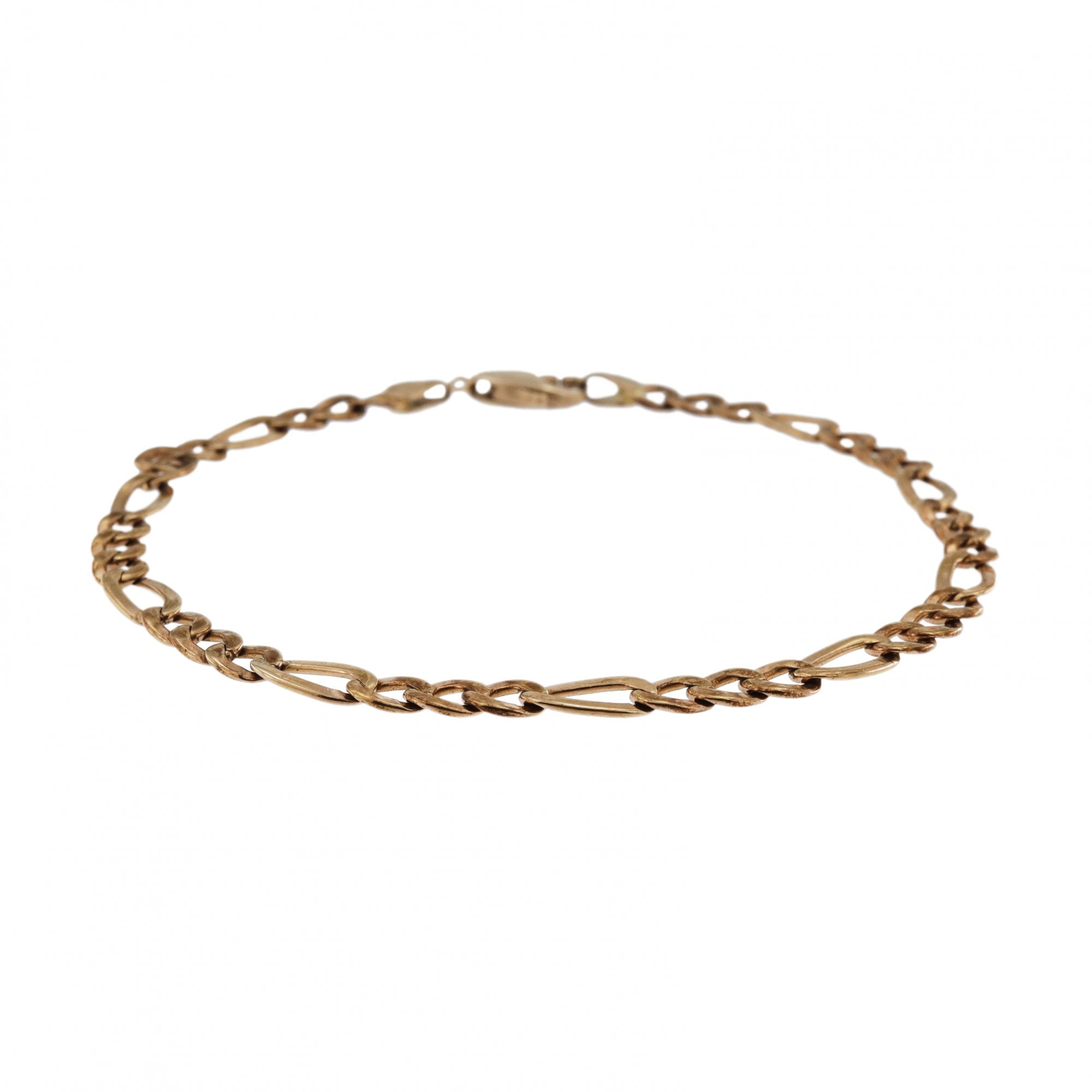 9ct Yellow Gold Figaro Bracelet