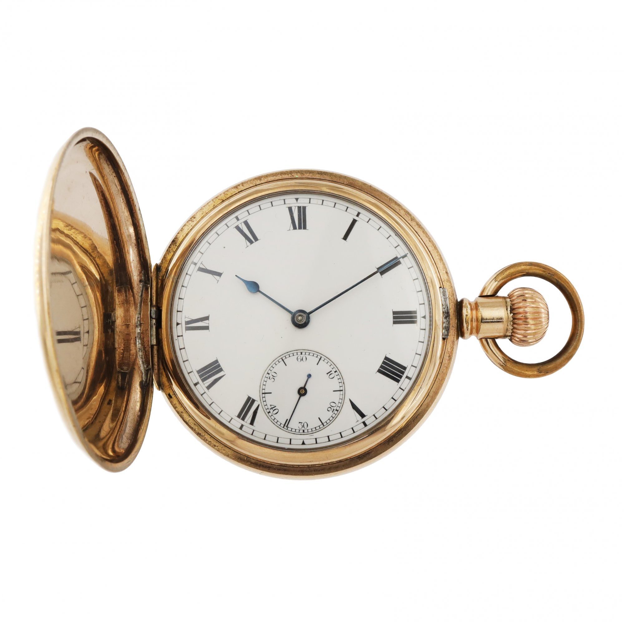 Gold Plated Full Hunter Pocket Watch