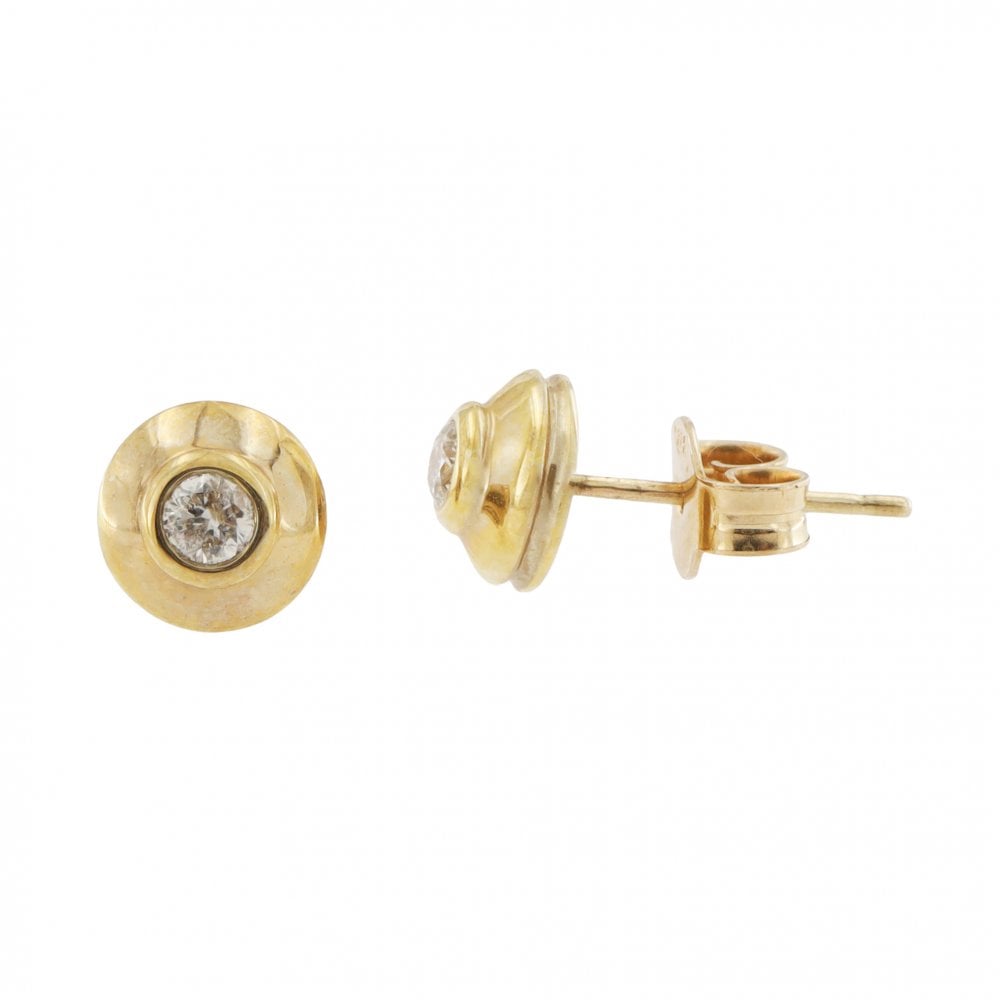 9ct Yellow Gold Diamond 0.15ct Stud Earrings