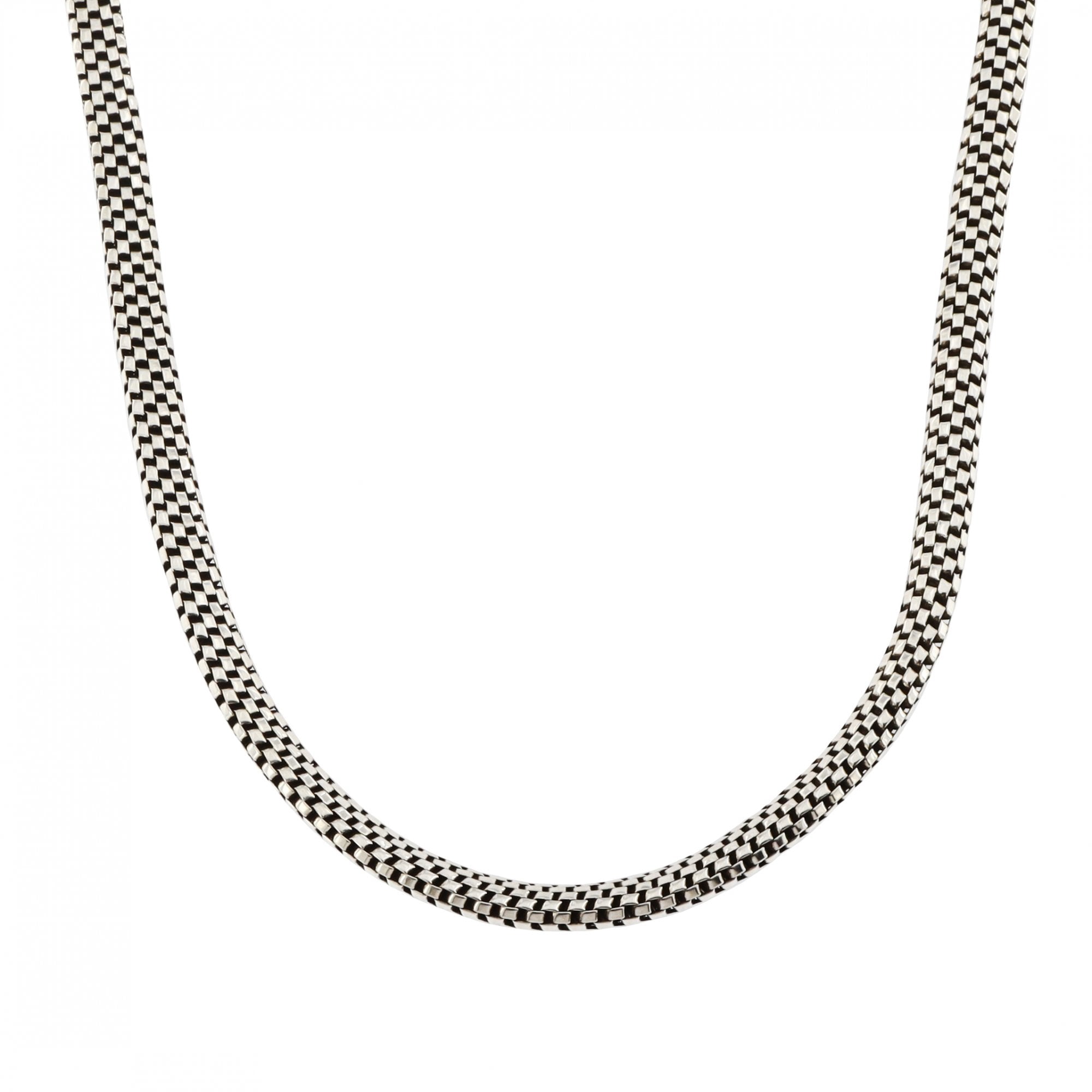 Silver Fancy Necklet 22"