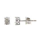 9ct White Gold Diamond 0.10ct Stud Earrings