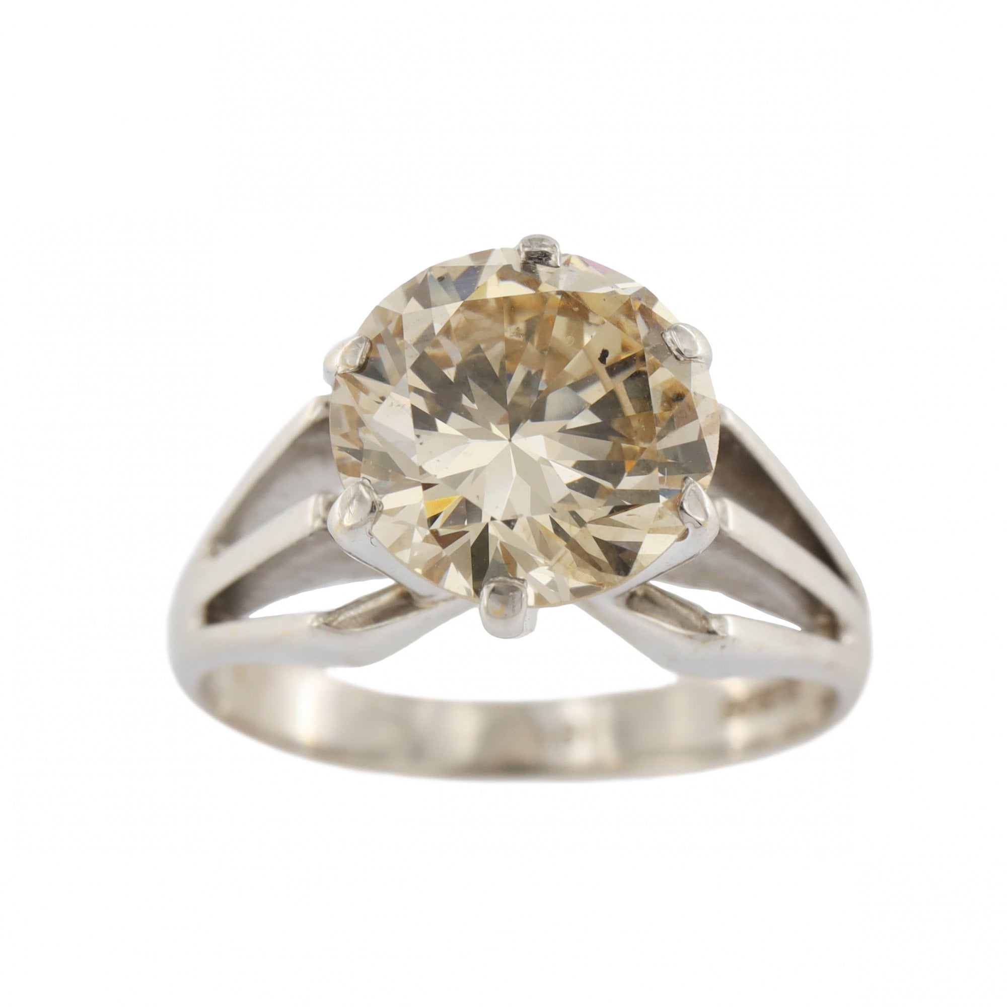 14ct White Gold Diamond 2.25ct Approx Single Stone Ring